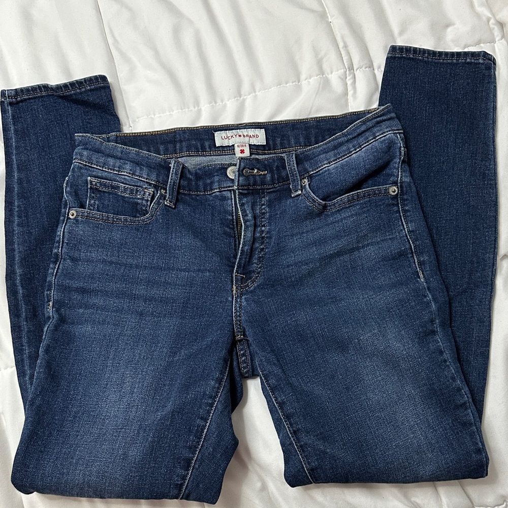 Lucky Brand Women's Deep Indigo Skinny Jeans